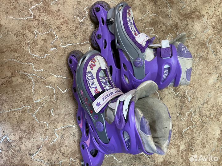 Роликовые коньки детские раздвижные