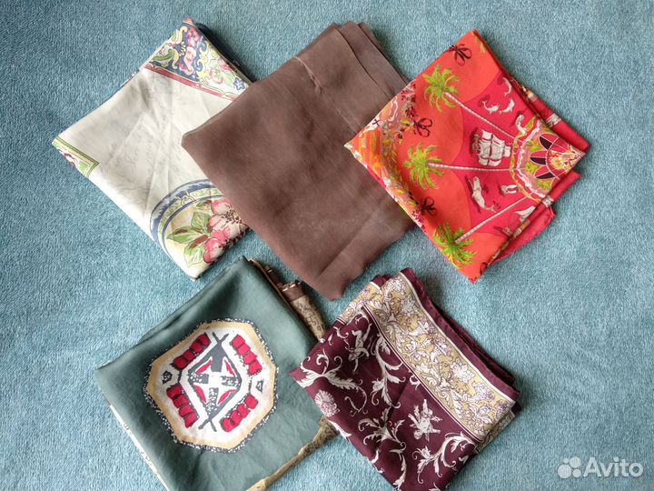 Женский платок на голову шелковый