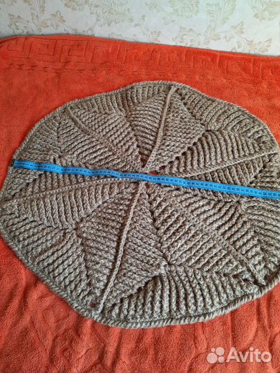 Вязанные коврики крючком