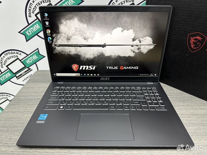 2023 ультрабук MSi Modern core i3 12Gen 8Gb SSD256