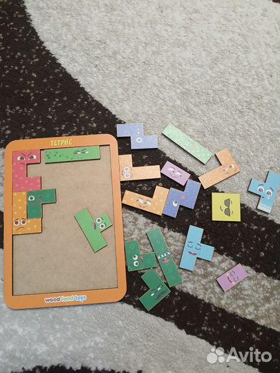 Деревянные тетрис пазлы