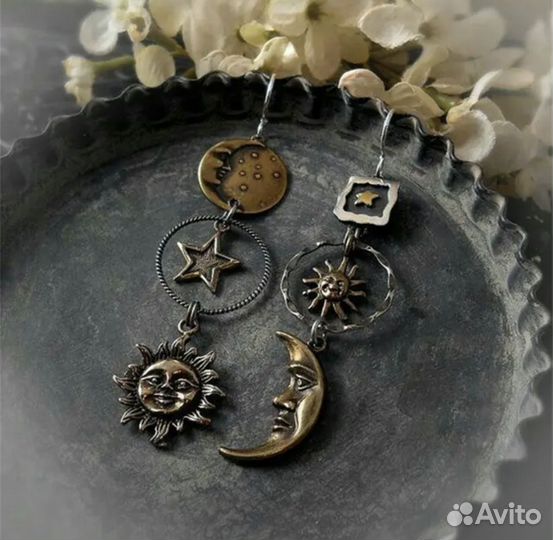 Серьги винтажные