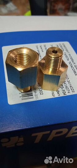 Переходник м10х1-м10х1.25 латунь
