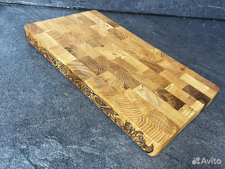 Торцевая разделочная доска из дуба