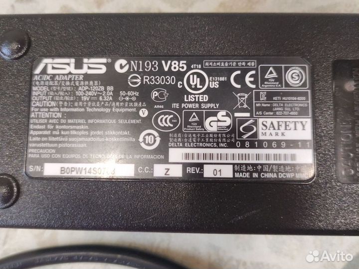 Блок питания для ноутбука asus 19v