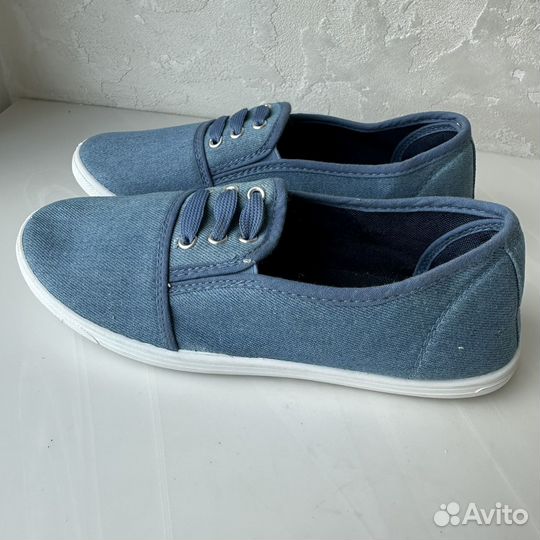 Новые Джинсовые кеды size 38