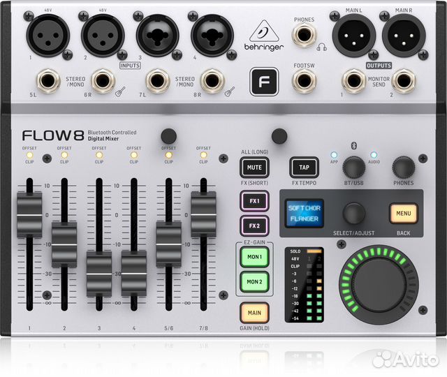 Behringer flow 8 цифровой микшерный пульт