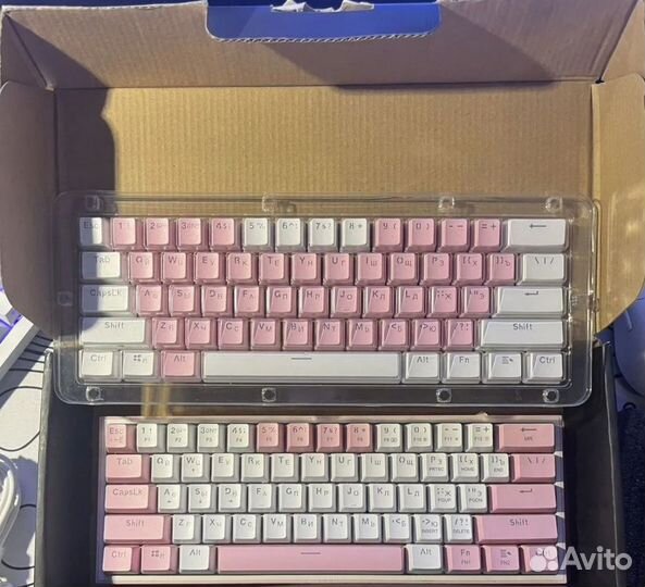 Механическая клавиатура reddragon k617 fizz pink