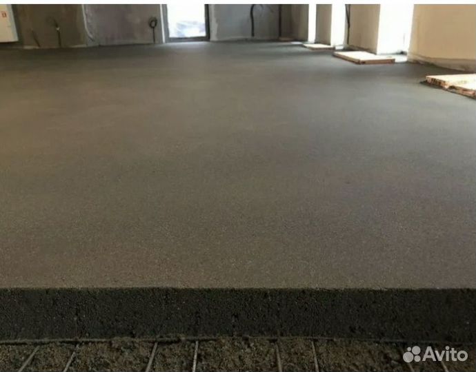 Полусухая стяжка пола за 1 день