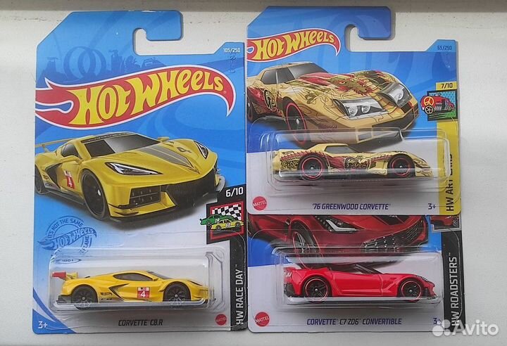 Hot Wheels подборка Chevrolet Corvette