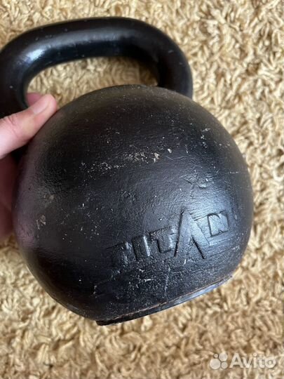 Гиря Титан чугунная 16 кг