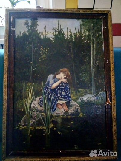 Картина маслом “Аленушка“ Васнецова копия