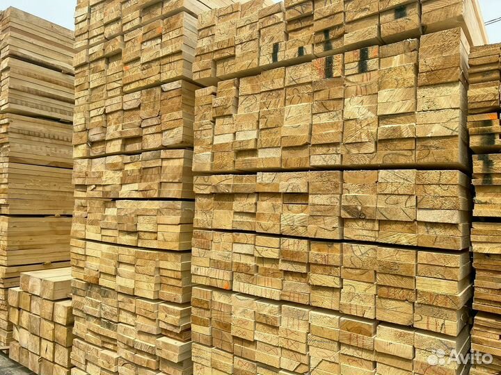 Доска обрезная 40х100х6000мм