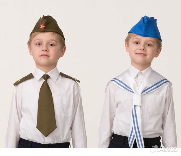 Пилотка, галстук, фуражка, морской воротник, берет