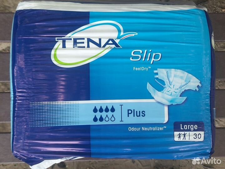 Подгузники для взрослых Tena 6 капель размер L