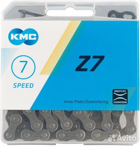 Цепь KMC Z7 на 7 скоростей замок 116 звеньев