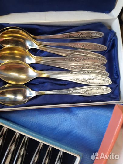 Набор столовых приборов мельхиор СССР