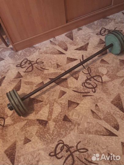 Штанга гриф блины бу