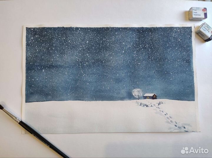 Акварельная картина 