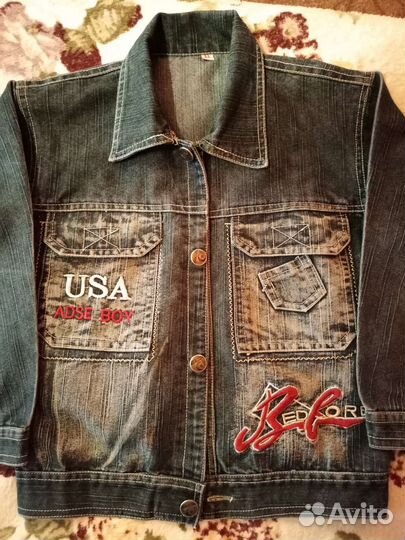 Джинсовая куртка для мальчика 116