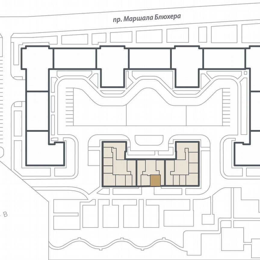 1-к. квартира, 44,3 м², 4/16 эт.