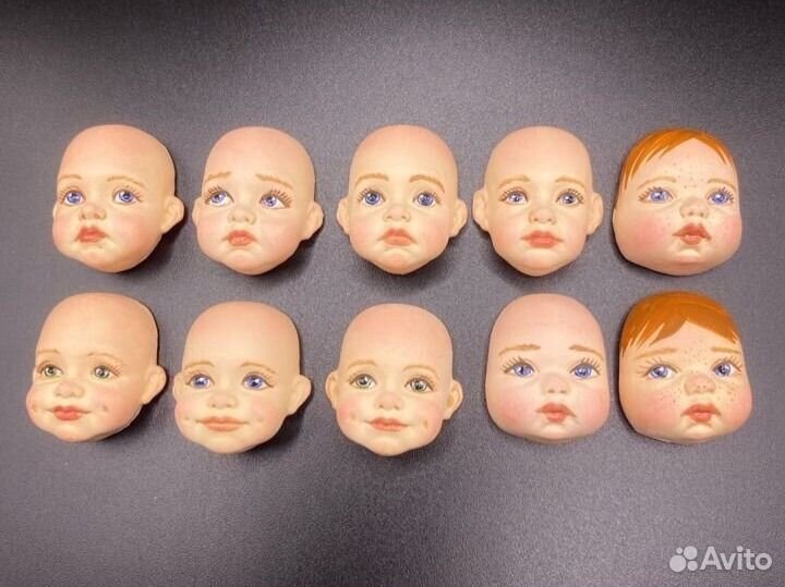 Лица для ватных игрушек