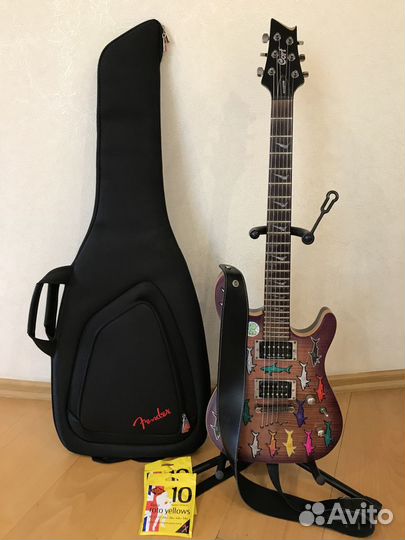 Cort KX-Custom + чехол + ремень + стойка + струны