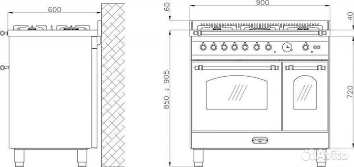 Варочный центр Lofra RSD96mfte/CI Br