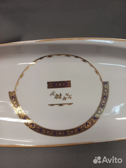 Сервировочное блюдо Селедочница Фарфор Вербилки