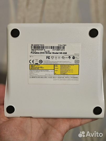 Внешний дисковод samsung SE-208 (Белый) CD/DVD-RW