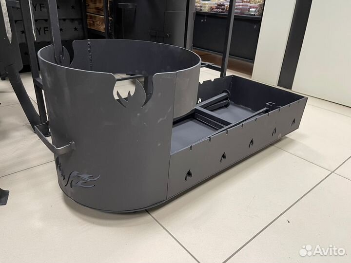 Мангал с подказанником разборный, 3мм