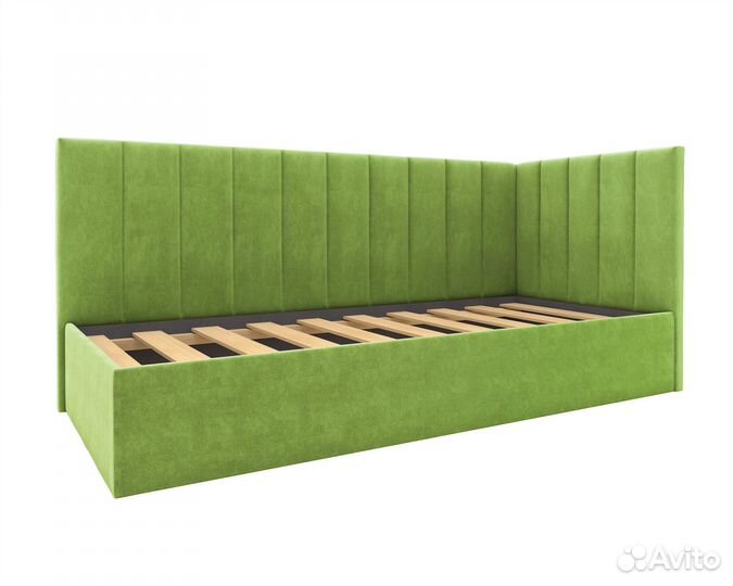 Кровать угловая Омер-500xy односпальная с матрасом