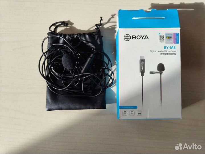 Петличный микрофон boya BY-M3