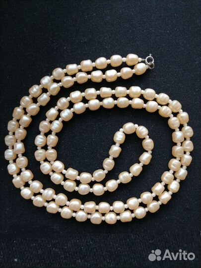 Бижутерия Чехословакия СССР, ожерелье под жемчуг