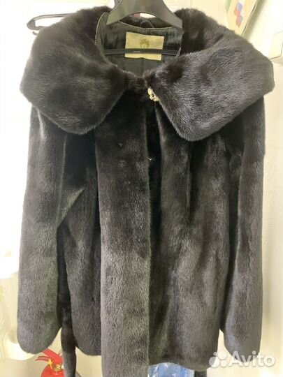 Шуба норковая 48 50 черная