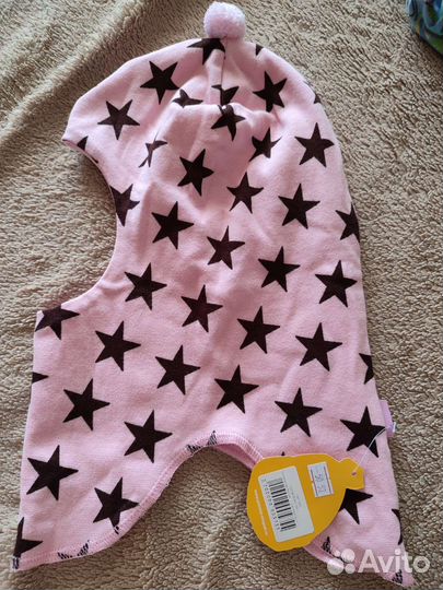 Шапка шлем для девочки 50 52