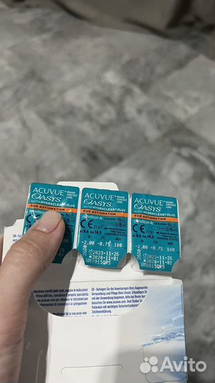 Линзы acuvue oasys for astigmatism