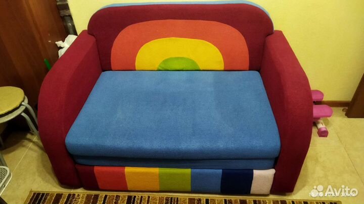Детская кровать диван с мягкими бортиками