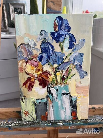 Картина масло Ирисы