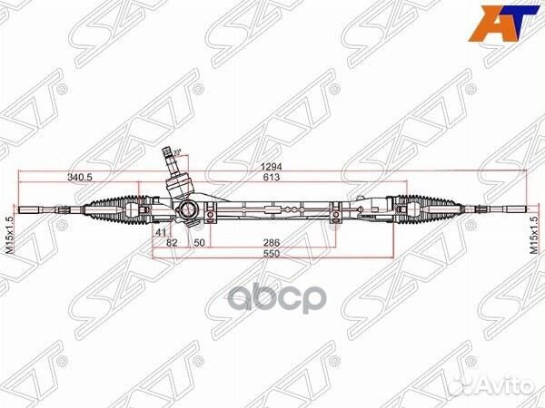 Рейка рулевая mitsubishi ASX 10/outlander 12