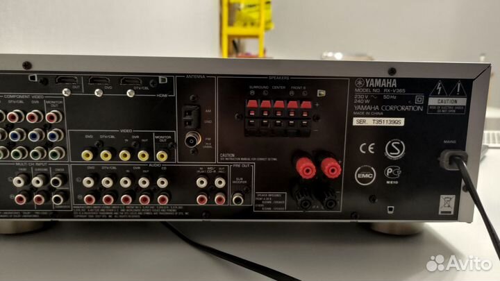 Av ресивер yamaha rx v365