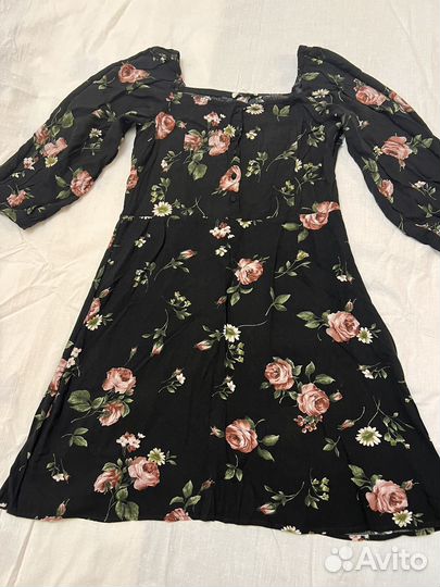 Платье цветочный принт