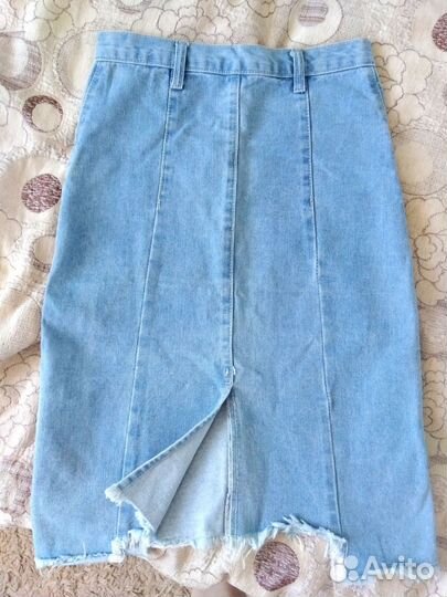 Джинсовая юбка, размер 42-44,М