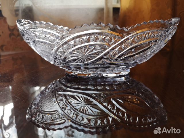 Хрустальный салатник времен СССР