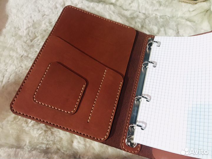 Кожаный ежедневник А5, цвет Виски