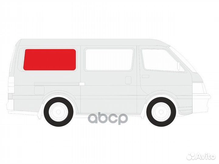 Стекло кузова боковое (не опускное) (Справа/ Цв