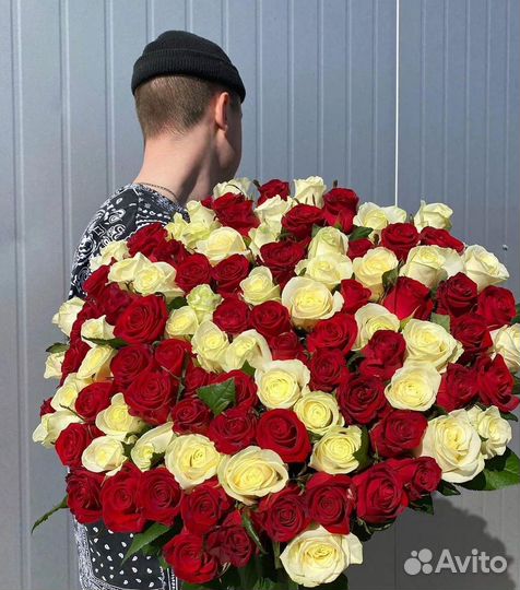 Букет из 101 розы, любой цвет и размер с доставкой