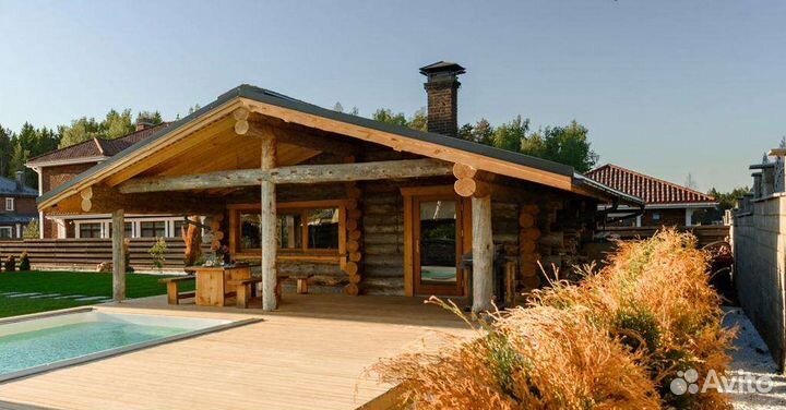 Сруб бани 6х6