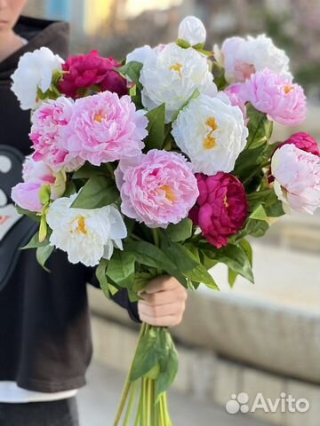 Искусственные цветы пионы