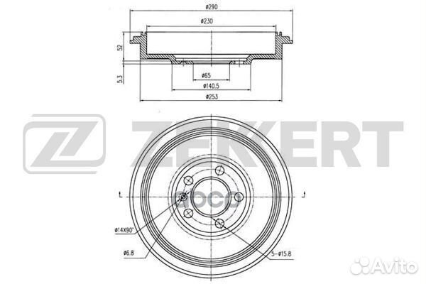 Барабан торм. зад. Skoda Octavia (1U 1Z ) 96